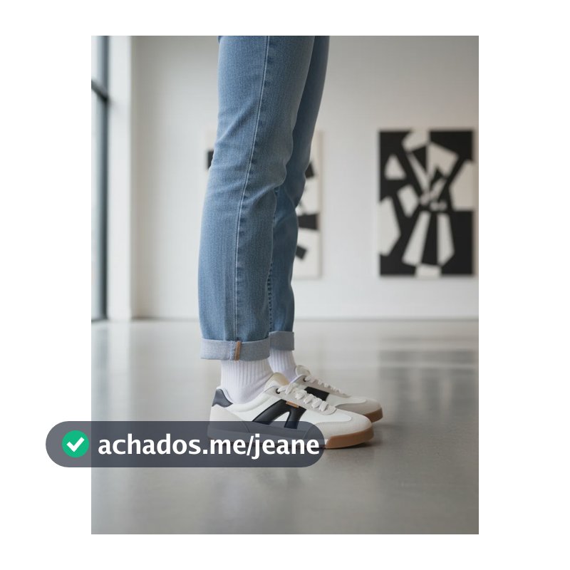 Tênis Feminino Retrô Com Cadarço Duplo Sintético  Anacapri Multineutro Liso 34