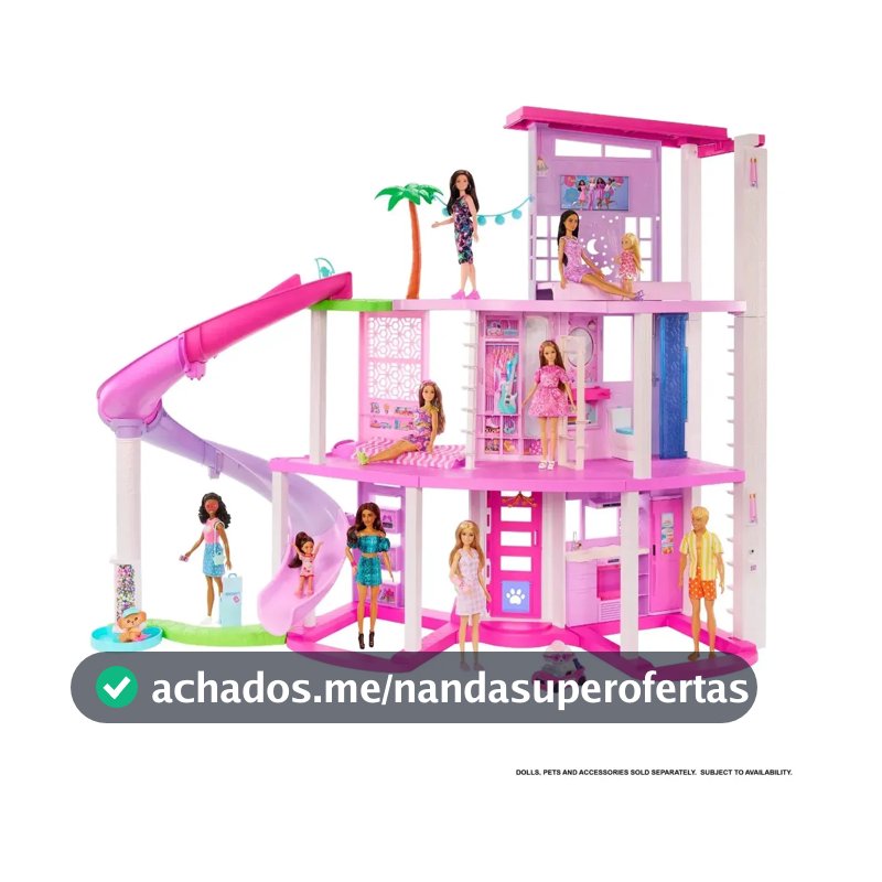 Casa dos Sonhos da Barbie conjunto de brinquedos Com Piscina E Acessórios Com 2 Andares Para Crianças A Partir De 3 Anos Casa da Barbie