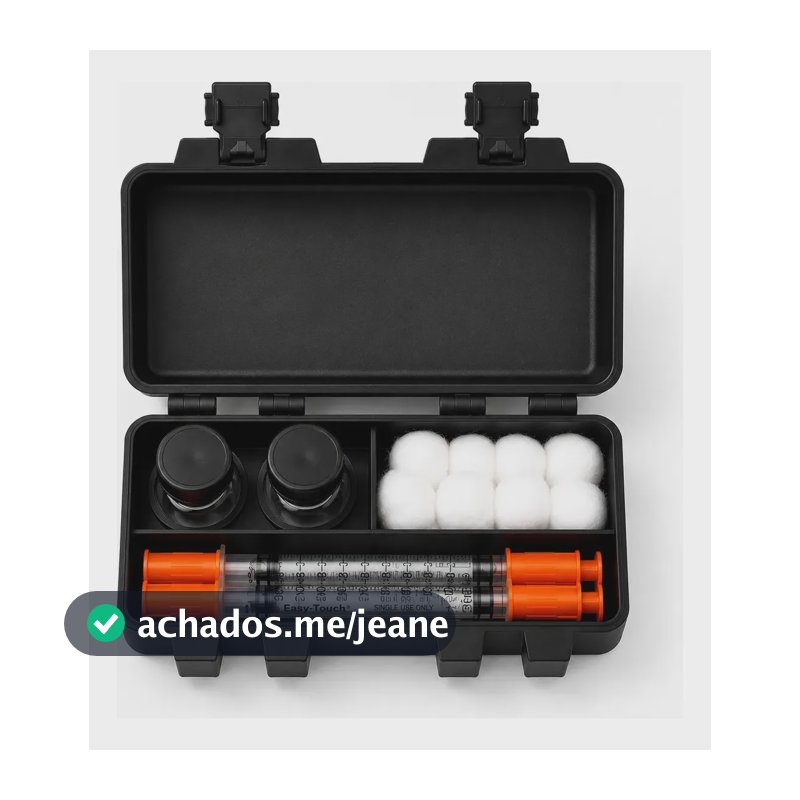 Estojo Ampolas Porta Frasco Suporte Tubo 5ml Seringa Estante Preto