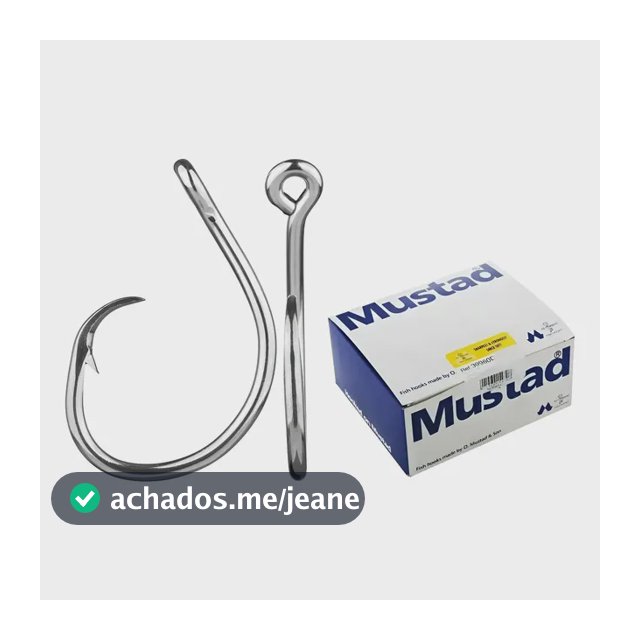 Anzol Grande Tuna Circle Norueguês Mustad Duratin 39960d 16/0 5 Unidades