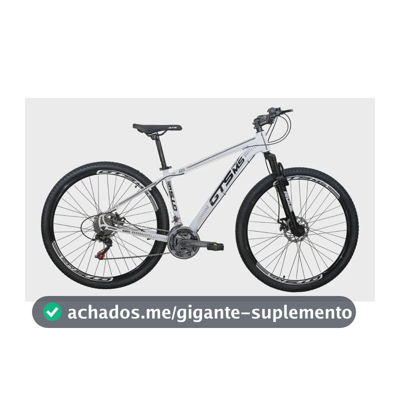 Bicicleta mountain bike GTS PRO M5 Techs 29 Aro 29 tamanho do Quadro 19" cor branco