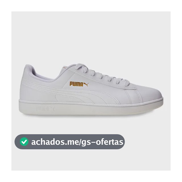 Tênis Casual Masculino E Feminino Up Puma Branco/dourado Geométrico 37 Br