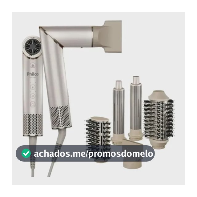 Secador De Cabelos Philco psc3500 4 Em 1 dobrável motor bldc Prateado