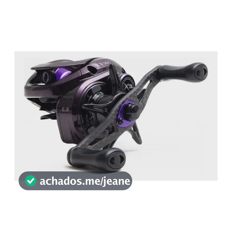 Carretilha Nk-ex Nakamura Dc Digital Anti Cabeleira Esquerda Roxo Esquerdo
