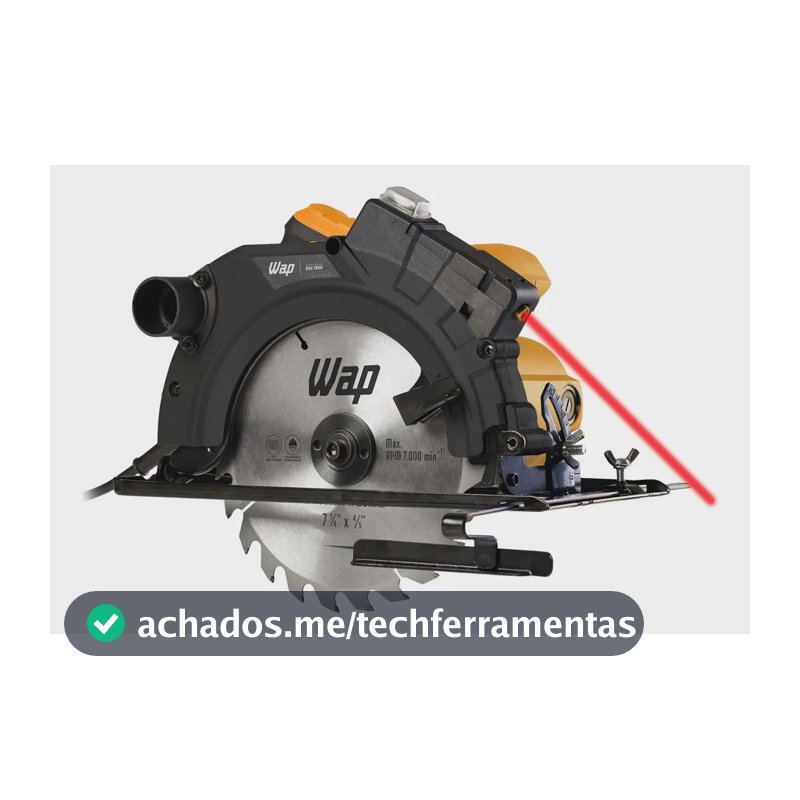 Serra Circular Elétrica WAP ESC 1500 com Guia Laser e 1500W de Potência
