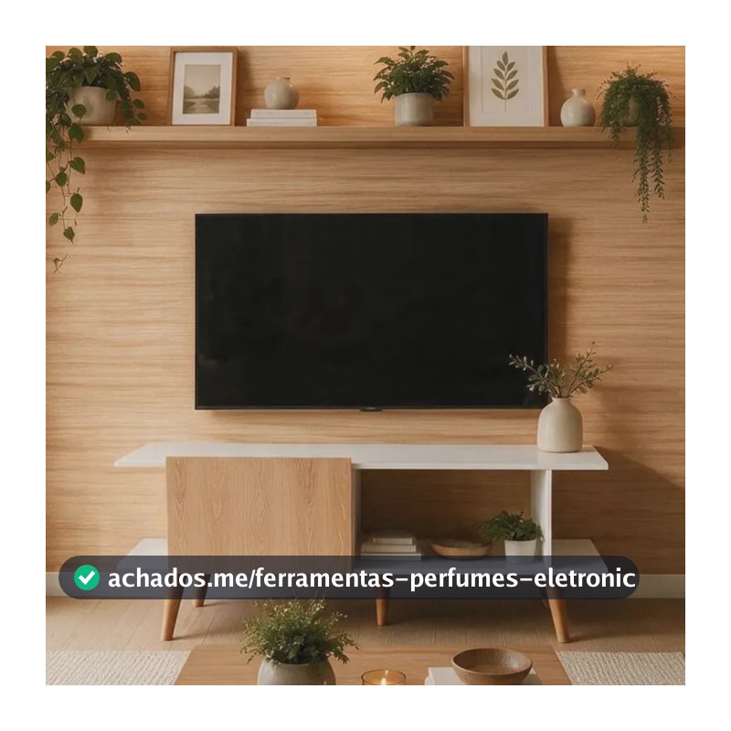 Rack Tv 50 Polegadas 115cm Tokyo Porta Basculante Byhouse Branco