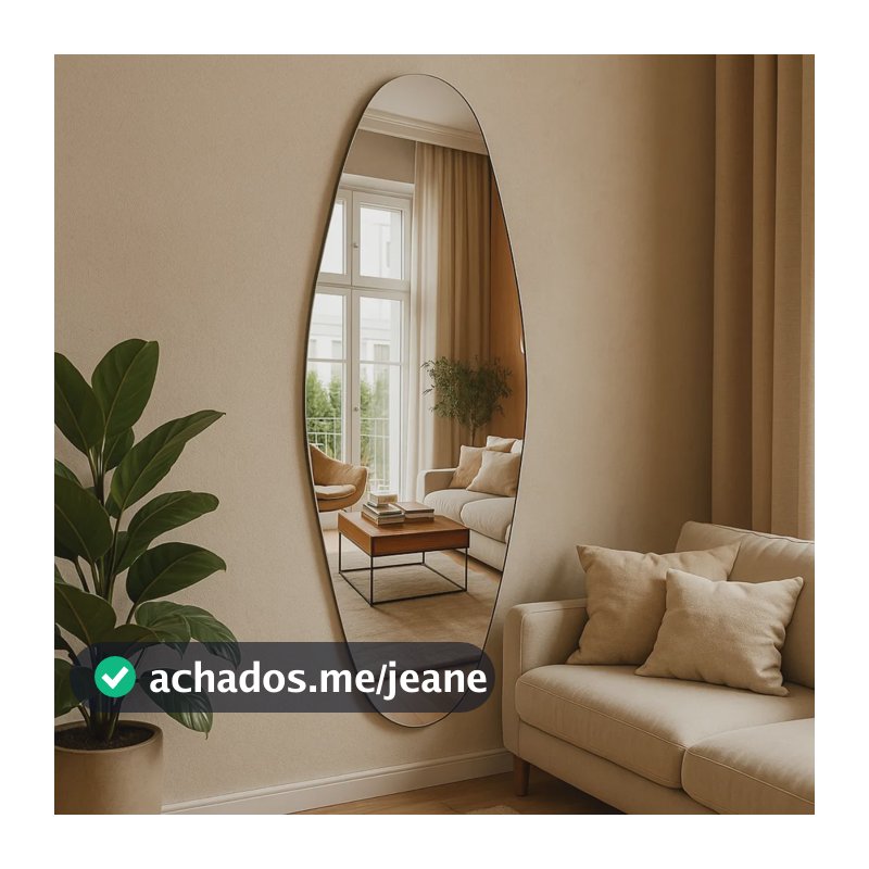 Espelho Rocco Corpo Inteiro Organico 90x40 Pinterest Grande Brisa - Suporte