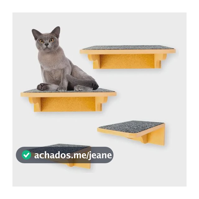 Gatificacao Prateleiras Gatos 4pçs Montados Parafusados