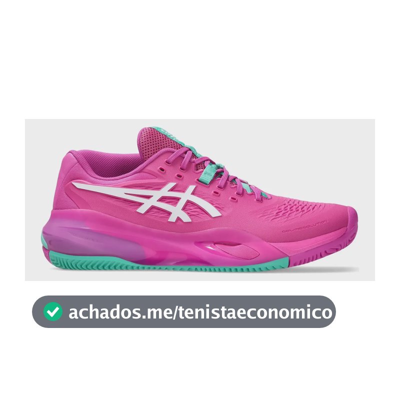 Tênis Asics Gel Resolution X Clay(saibro) Pink(sakura)- 2026 Pink/verde Liso 43 Br