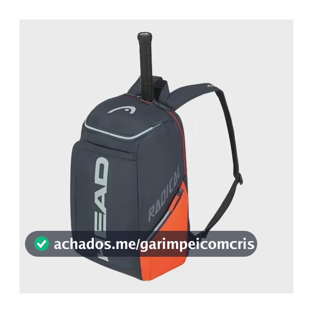 Mochila Raqueteira Tenis Tenista Beach Tennis Head 3raquetes Cor Radical