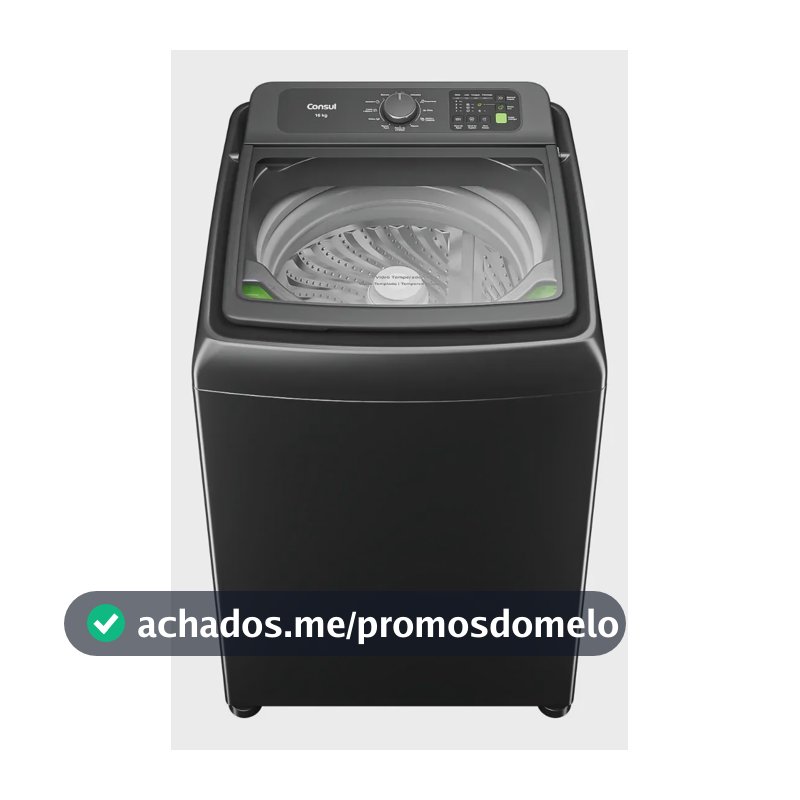 Máquina de Lavar Consul 16Kg Titanium com Modo Eco - CWN16A9