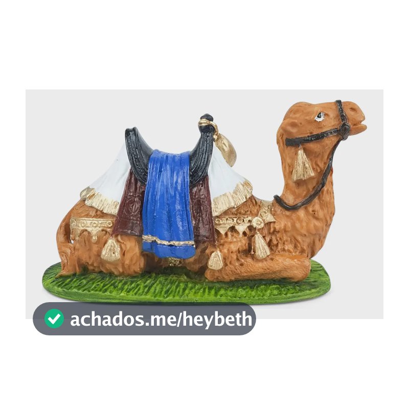 Camelo Para Presepio De Natal Rebanho Natalinos 18cm Resina