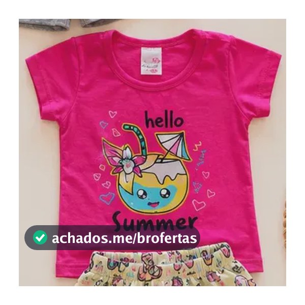 Kit 10 Peças Roupa Infantil Menina Verão Conjunto Criança Tamanho 1
