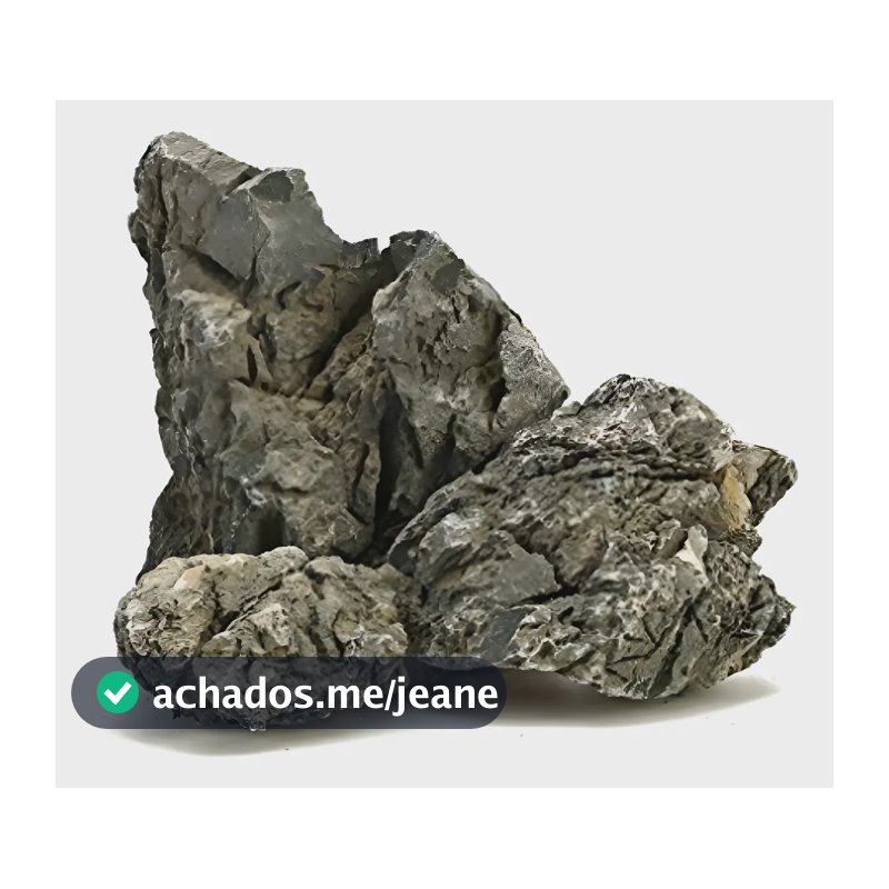 Rocha Seiryu Stone 1kg - Hardscape Natural Para Aquário Cinza