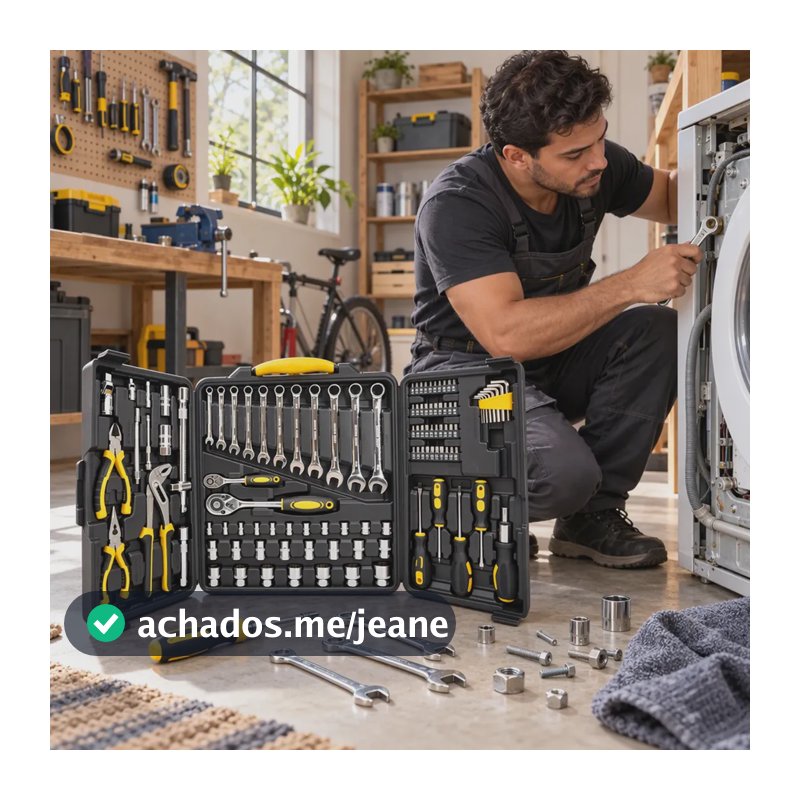 Kit de Ferramentas com 110 Peças General para Mecânico e Automotivo