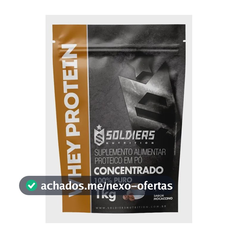 Whey Protein Concentrado 1Kg Sabor Mocaccino Soldiers Nutrition