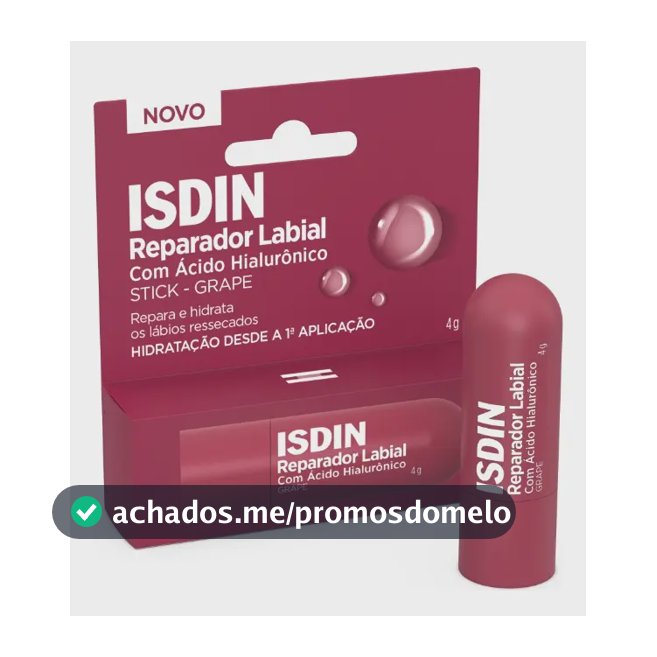 Reparador Labial Em Stick Grape Cor Bordô 4g Isdin