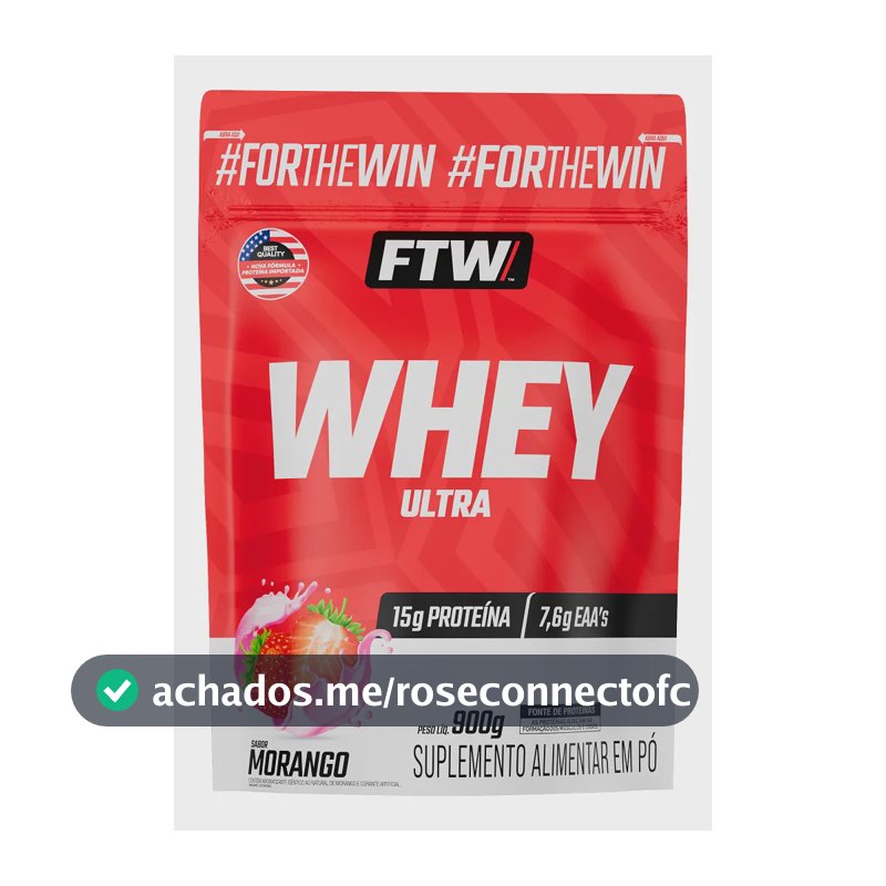 Whey protein FTW em pó sabor Morango x 900g