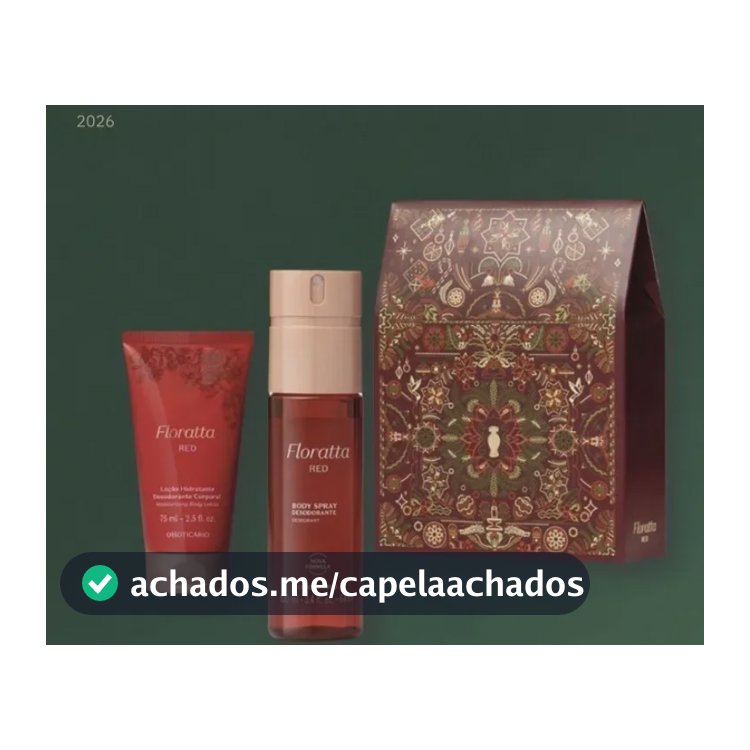 Kit Floratta Red Body Spray E Loção Hidratante 75g