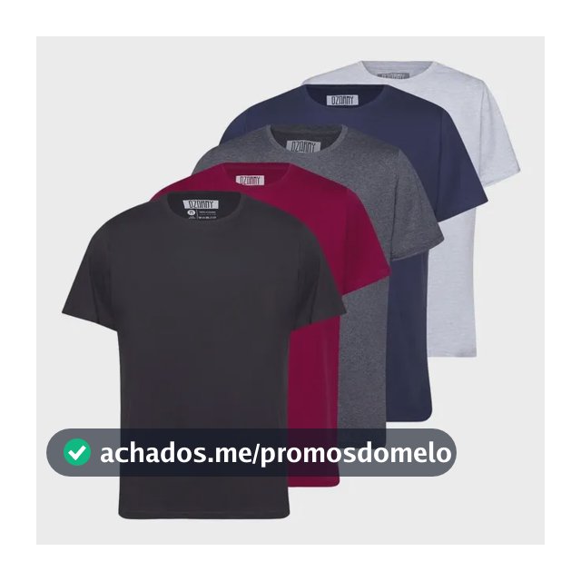 Kit Camiseta Masculina 100% Algodão  Basica Treino Esporte 5