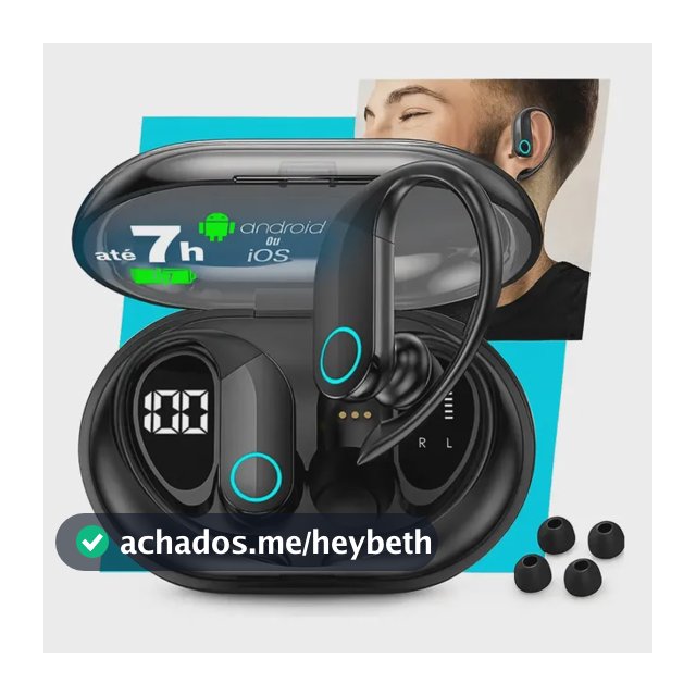 Fone De Ouvido Bluetooth Sem Fio Tws Esportivo Kateluo Para Corrida Esportes Bike Moto Academia Caminhada Tipo Gancho