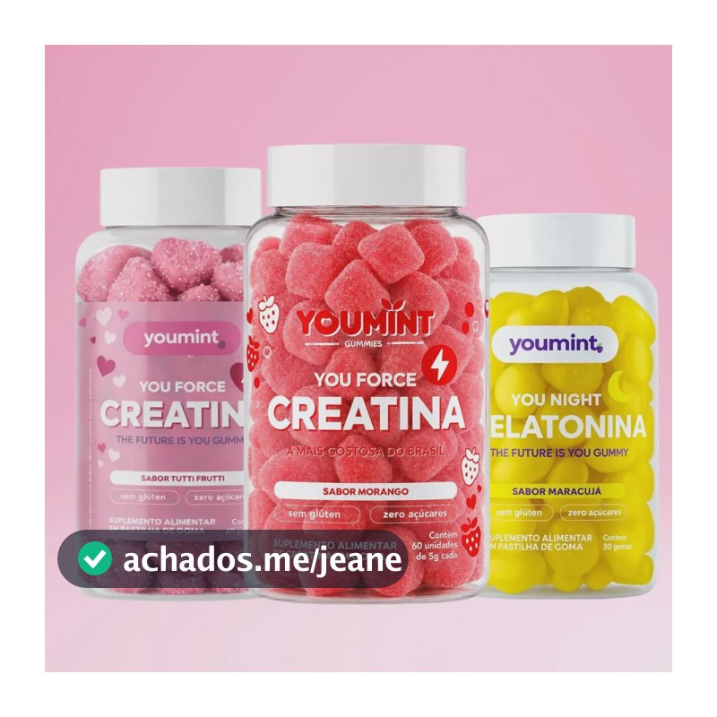 Kit Creatina Gummy Tutti Frutti + Morango + Melatonina Morango Tutti Frutti E Maracuja