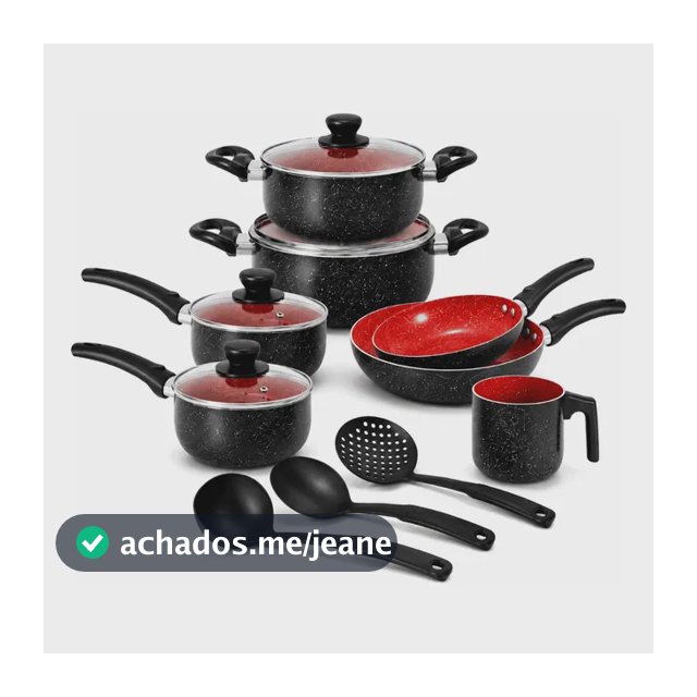 Jogo De Panelas Dubai Fratelli Cerâmica 10 Peças Premium Vermelho