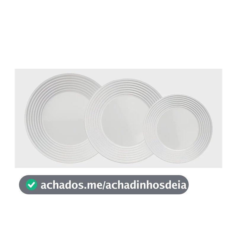 Aparelho Jantar Saturno Nadir Opaline 12 Peças Cor Branco