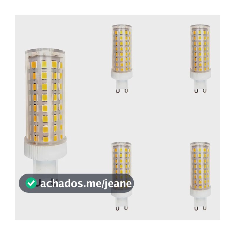 5 Lampada Led Halopim G9 12w 88 Led Lustre Arandela Cor da luz Branco-quente 12W Goldensky