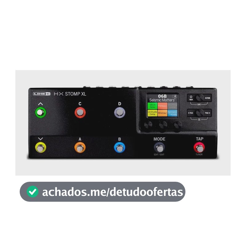 Pedaleira Multiefeitos para Guitarra Line 6 HX Stomp XL Preta