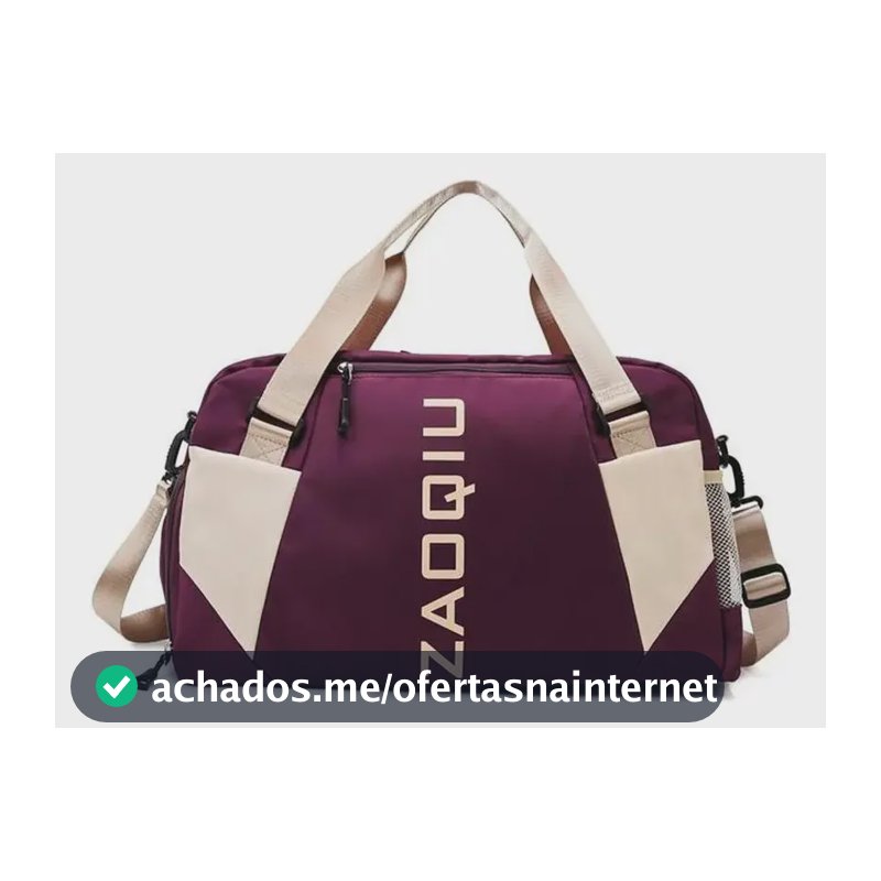 Bolsa Mala De Mão 10kg Feminina De Bordo Viagem Grande Cor Vinho