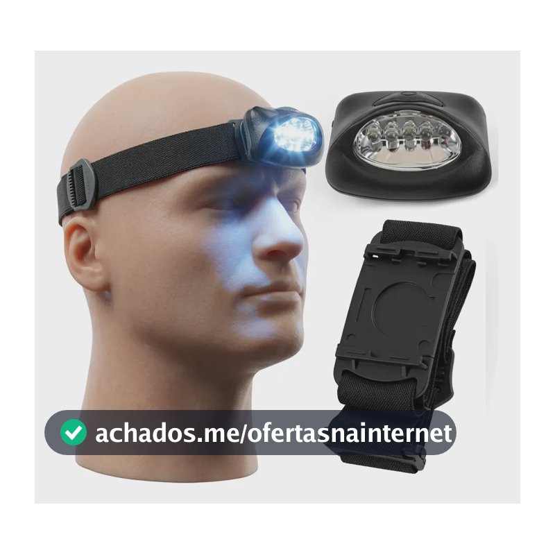 Lanterna Cabeça Led Ajustável Potente Camping Emergência Lanterna Cabeça Ajustável Led Branco Lanterna Capacete Luz Branca