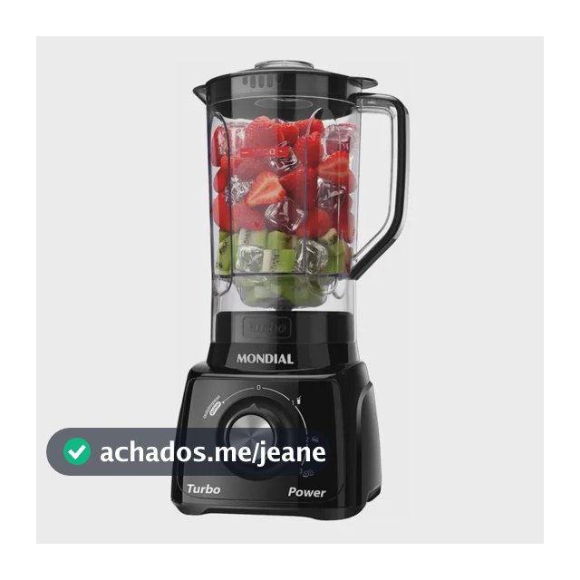 Liquidificador Turbo Power Mondial 550W - L-99 FB