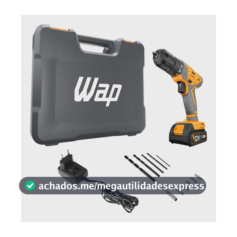 Parafusadeira e Furadeira WF12K3.2 Bateria 12V WAP