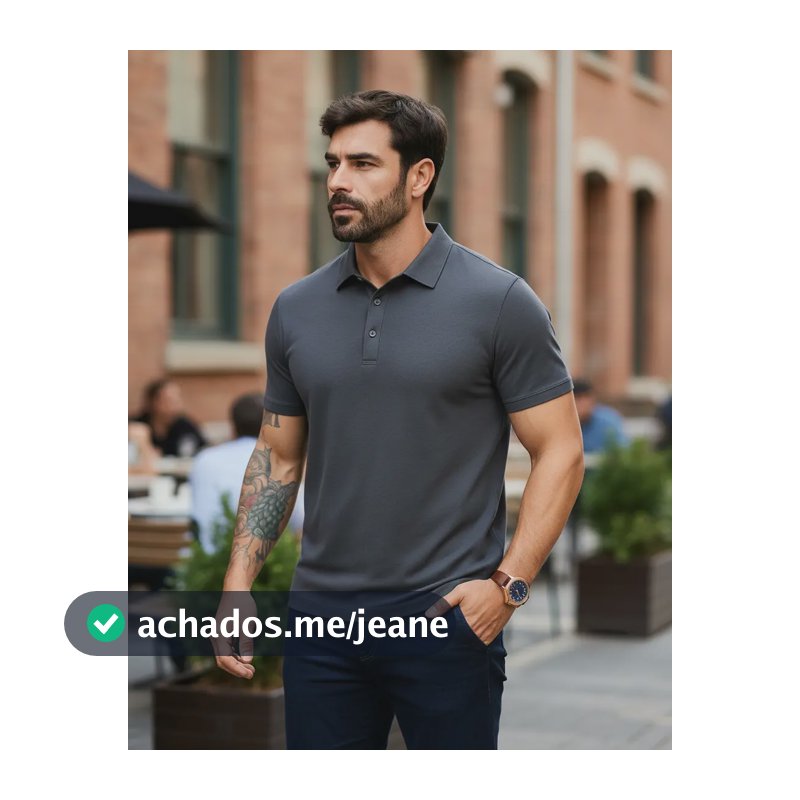 Camisa Polo Esticável Malha Dry Fit Inteligente Malha Fria Preto Gg