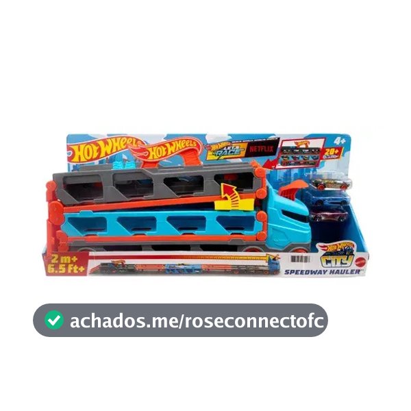 Pista de Carrinho com 3 Carrinhos Hot Wheels Guincho Mattel GVG37