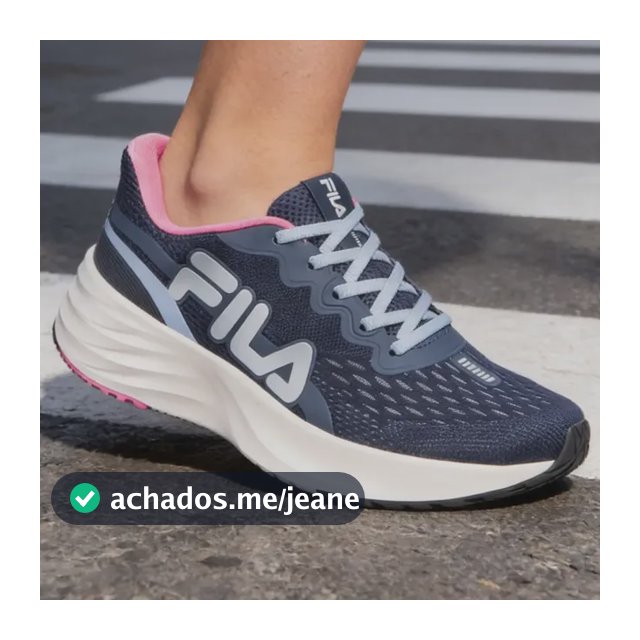 Tênis Fila Feminino Esportivo Racer Comet 2 Corrida Original Marinho/branco Liso 37