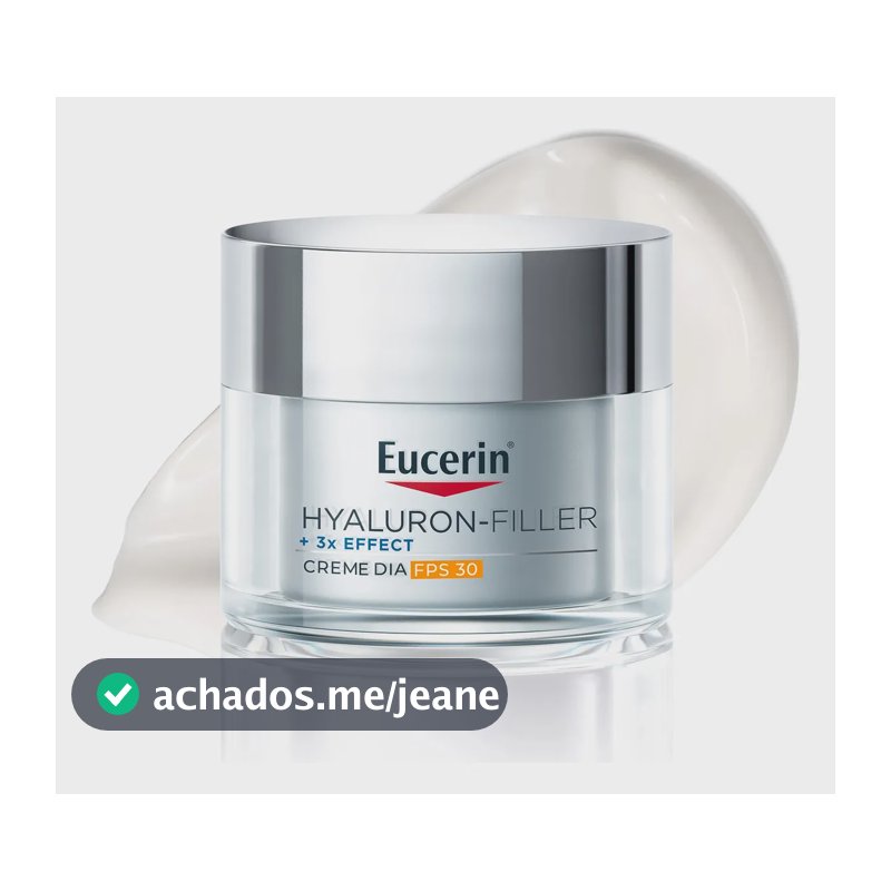 EUCERIN Creme Hidratante Facial Anti-idade Dia FPS 30 50ml, Hyaluron-Filler, Ácido Hialurônico, Antirrugas, Diurno
