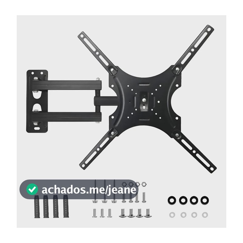 Suporte Tv Tri-articulado Universal Braço Longo Reforçado Regulável E Inclinável Lcd Led Plasmas 14 A 55 Polegadas