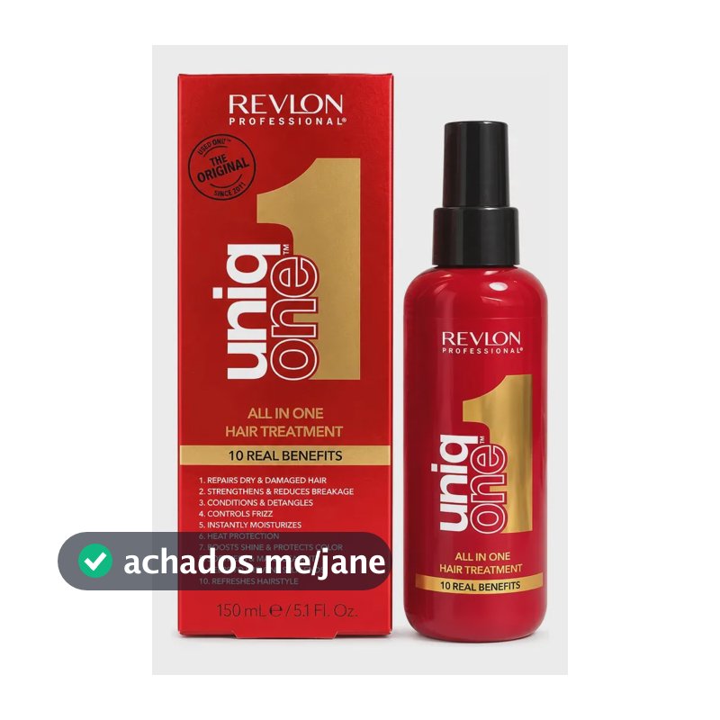 Revlon Uniq One Tratamento Capilar 10 Em 1 Leave In 150ml Frasco Completo