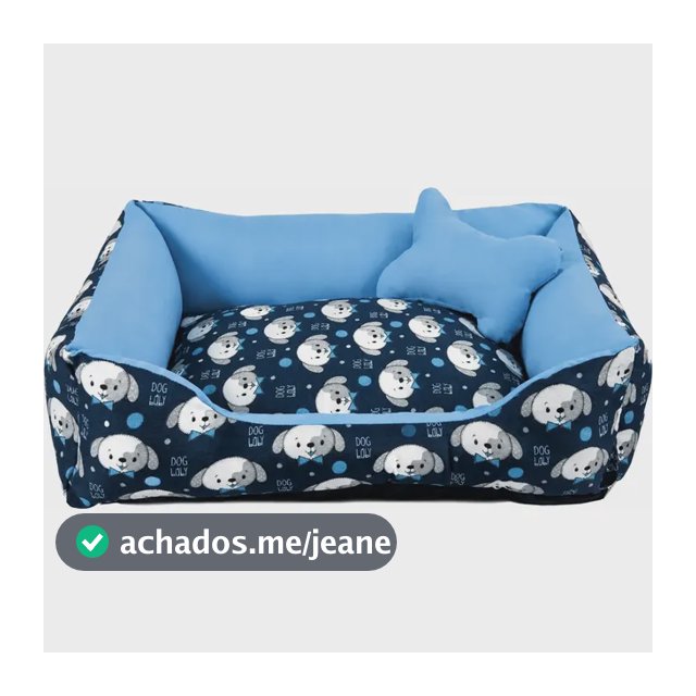 Caminha De Cachorro Impermeável + Ossinho M 60x50 Lavável