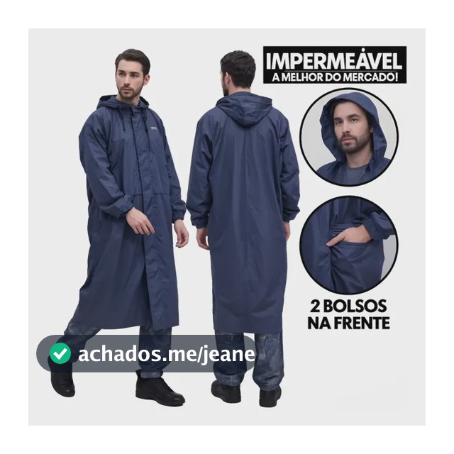 Capa De Chuva P/ Pesca Pescaria Caça Acamp Reforçada Oferta
