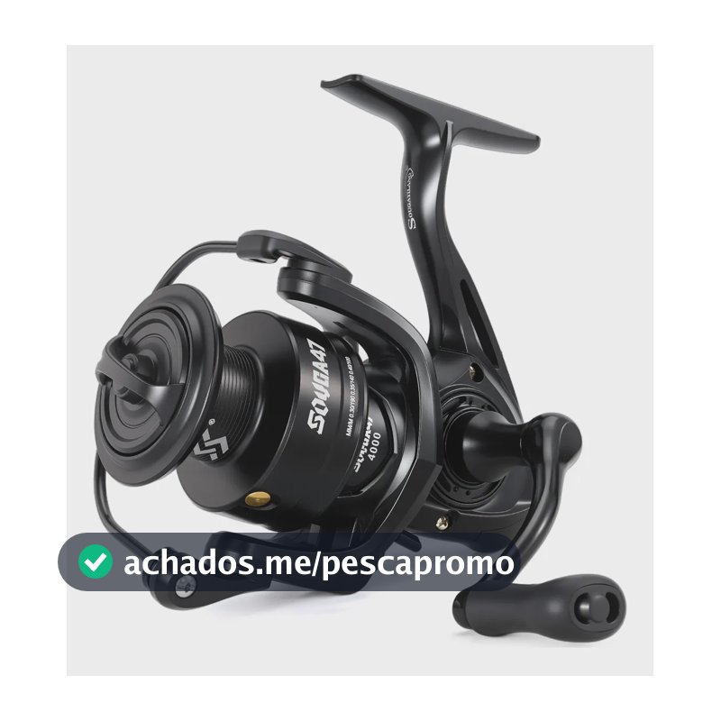 Molinete De Pesca 5,2:1 Drag Máximo10kg Alumínio Premium 1000 Série