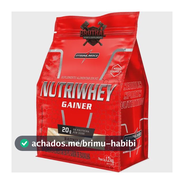 Nutriwhey Gainer Protein Integralmedica 1,2kg Hipercalóric