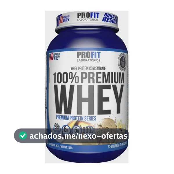 100% Whey Premium - 907g Baunilha - Profit