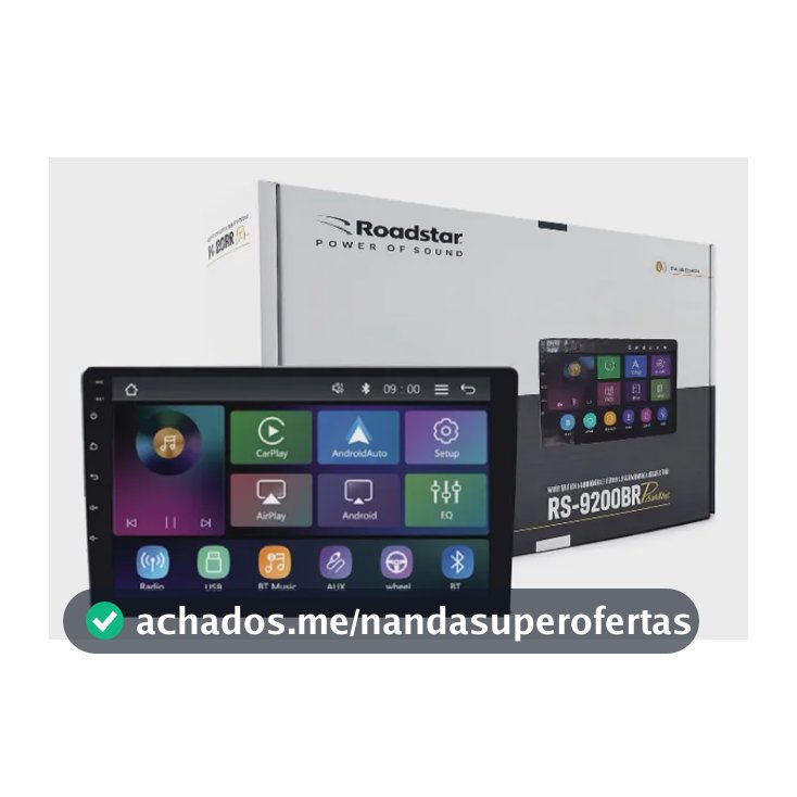 Lançamento - Multimídia Mp5 9' Roadstar Rs9200br Pro Line Carplay
