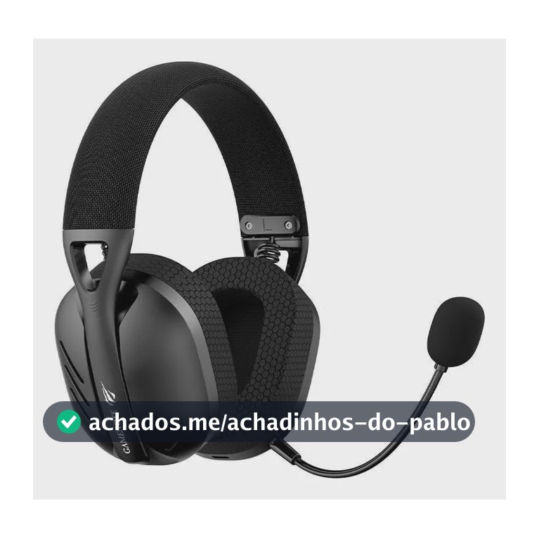 Headset Gamer Sem Fio Havit Fuxi H3 7.1 Surround Preto