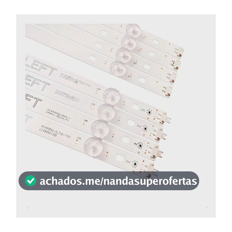 Kit Barra Led Tv LG 49lj5550 Compatível 8 Barras De Leds King Note