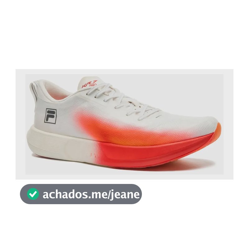 Tênis Fila Kr7 Pro Masculino Corrida Caminhada Original Branco Liso 43 Br