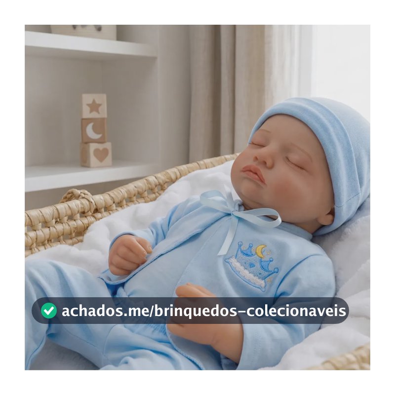 Boneca Bebê Reborn Menino Recém Nascido Pode Dar Banho